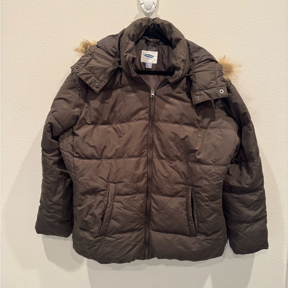 Women’s Old Navy Olive Puffer Jacket